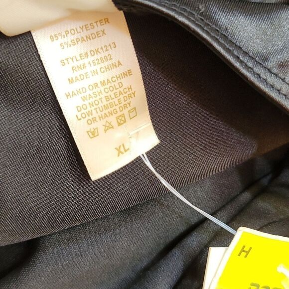 BRAND NEW E.L.H STUDIO HIGH LOW RUFFLE HEM SATIN DRESS - Picture 12 of 15